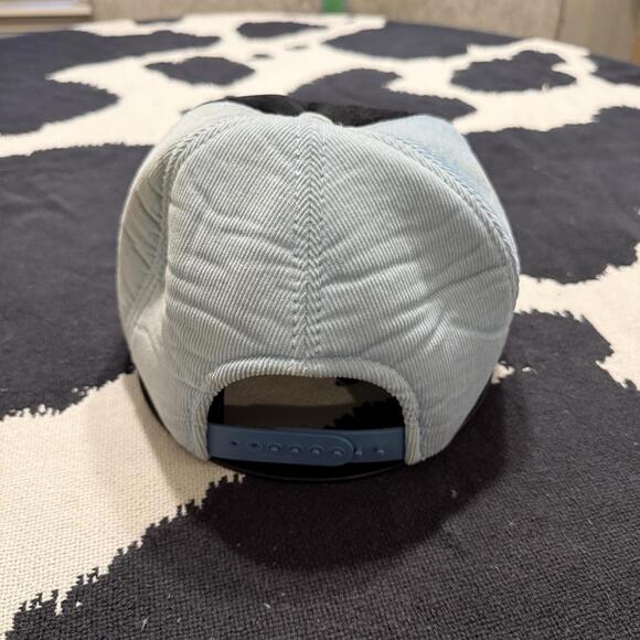 Vintage 70s RARE Colt Firearm Blue Corduroy Snapback Mesh Trucker Hat/Cap OSFA - Picture 4 of 6